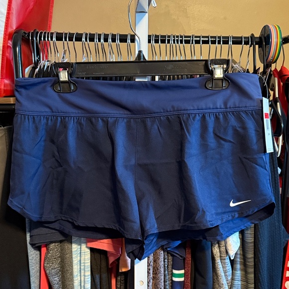 NWT Nike Swim Lined Shorts 2.5” Sz Large Blue - Picture 1 of 5